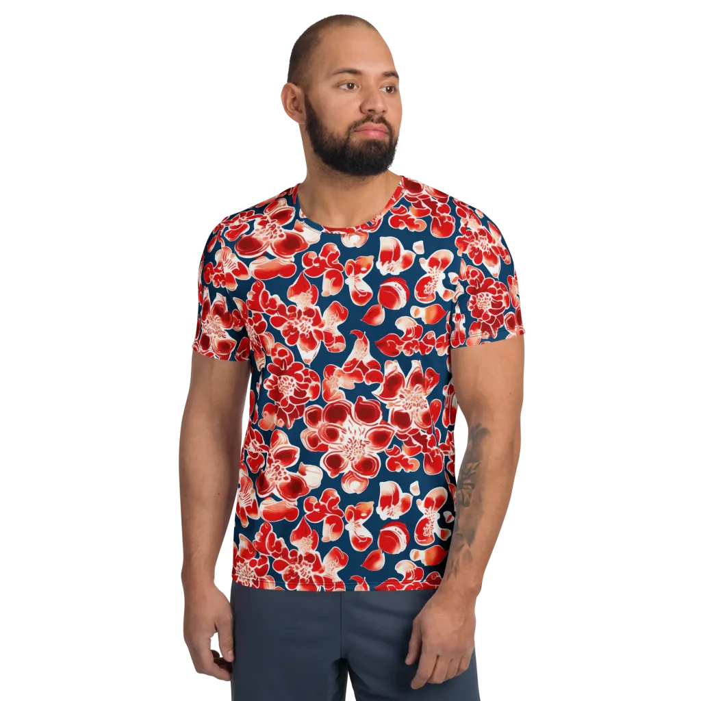 Crimson Midnight on Men's Athletic T-Shirt — Front