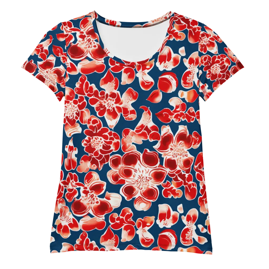 Crimson Midnight on Women's Athletic T-Shirt — Front