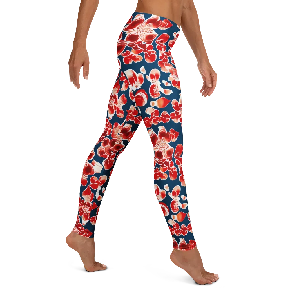 Crimson Midnight on Leggings — Right