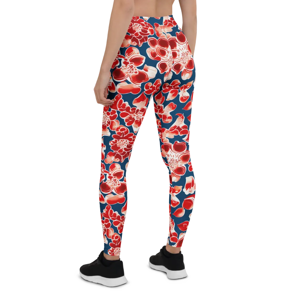 Crimson Midnight on Leggings — Back
