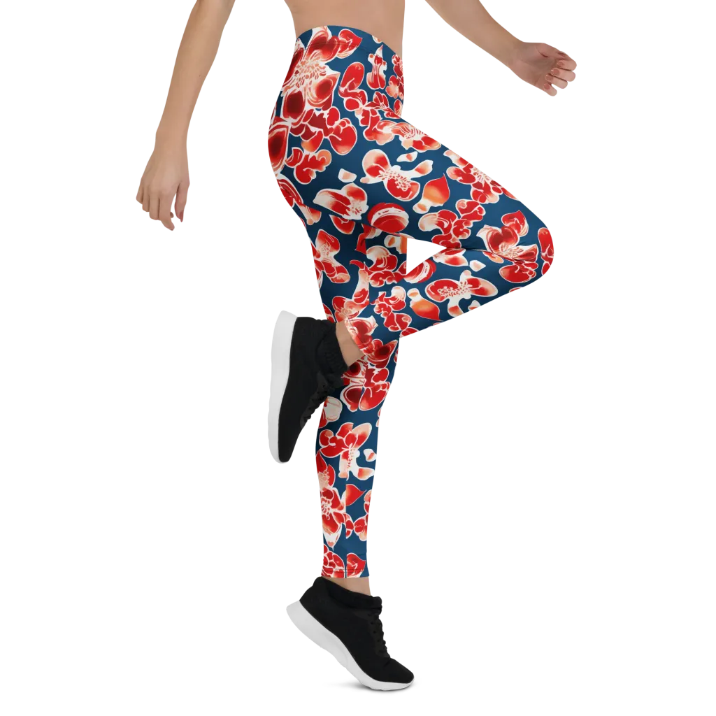 Crimson Midnight on Leggings — Right