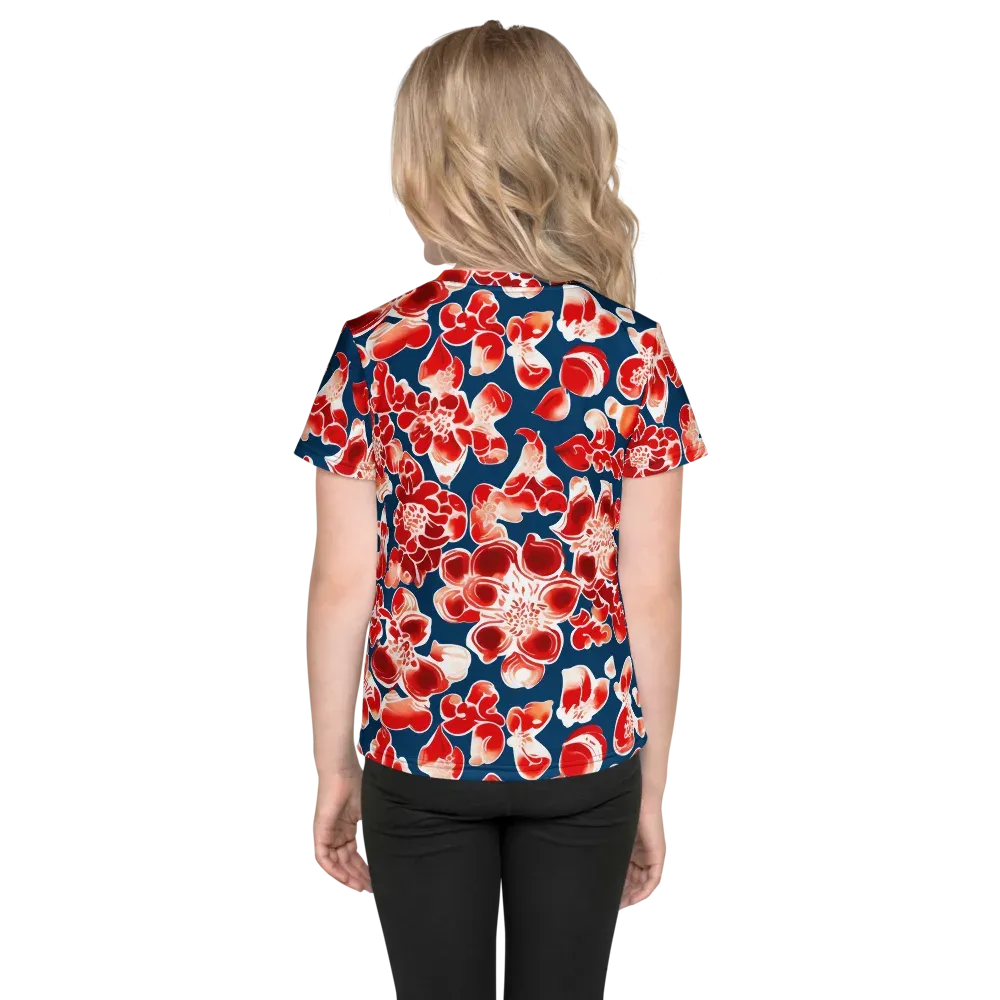 Crimson Midnight on Kids Crew Neck T-Shirt — Back