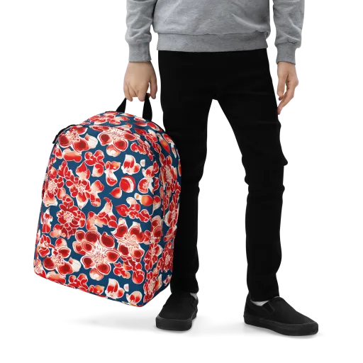 Crimson Midnight on a Minimalist Backpack