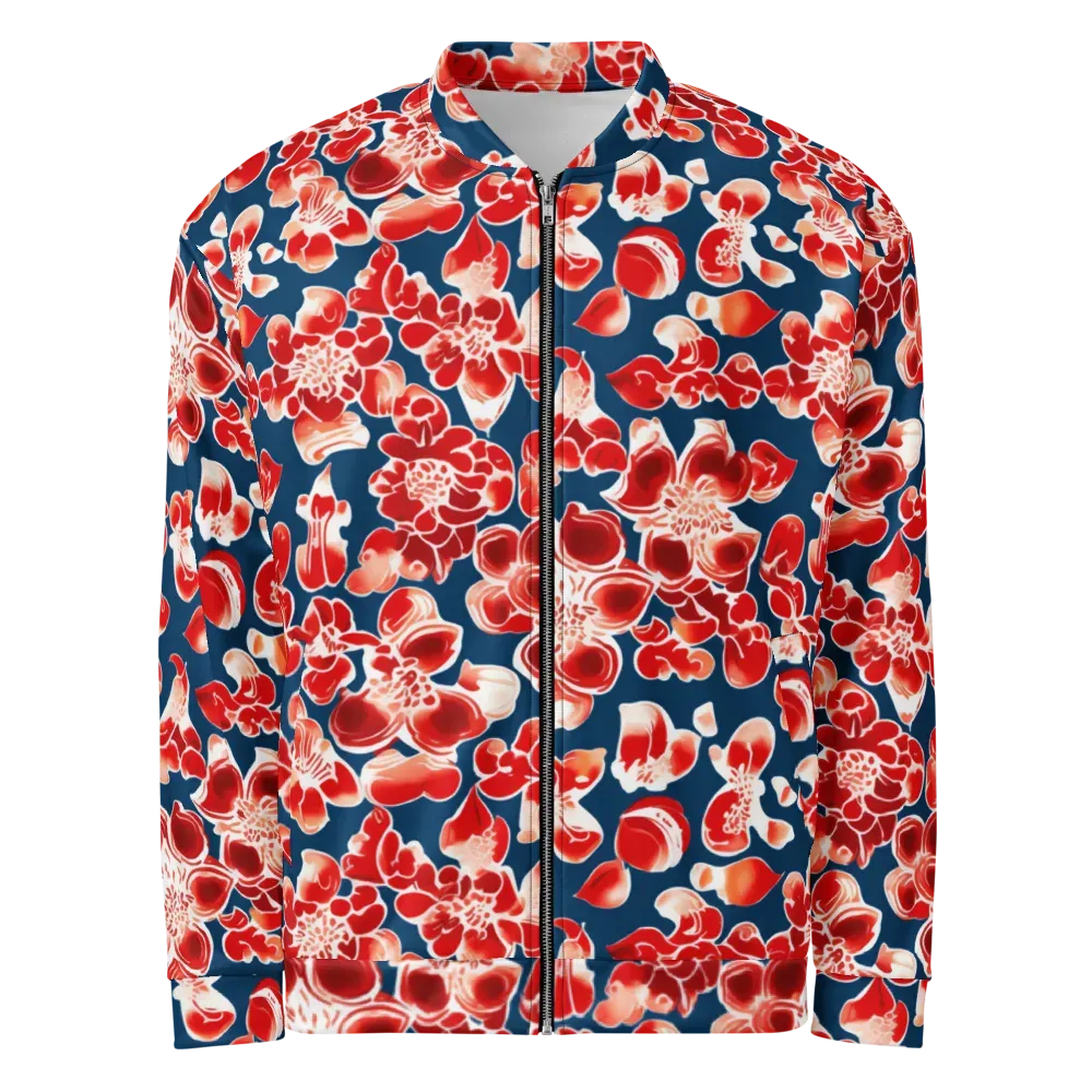 Crimson Midnight on Bomber Jacket — Front