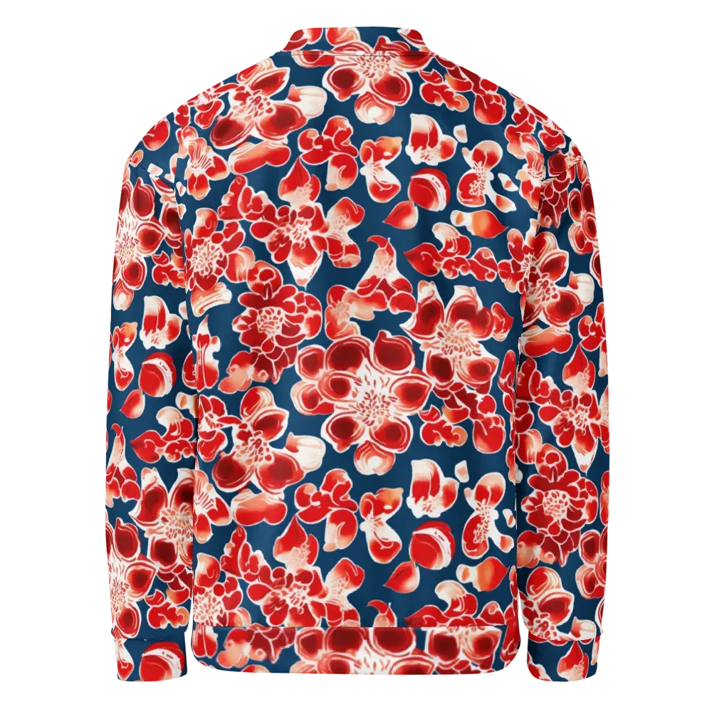 Crimson Midnight on Bomber Jacket — Back