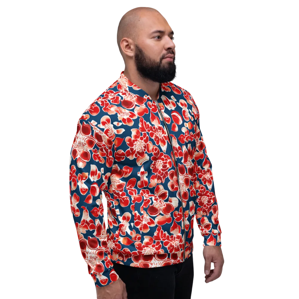 Crimson Midnight on Bomber Jacket — Right