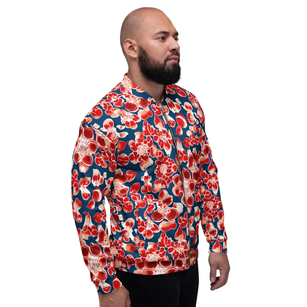 Crimson Midnight on Bomber Jacket — Right