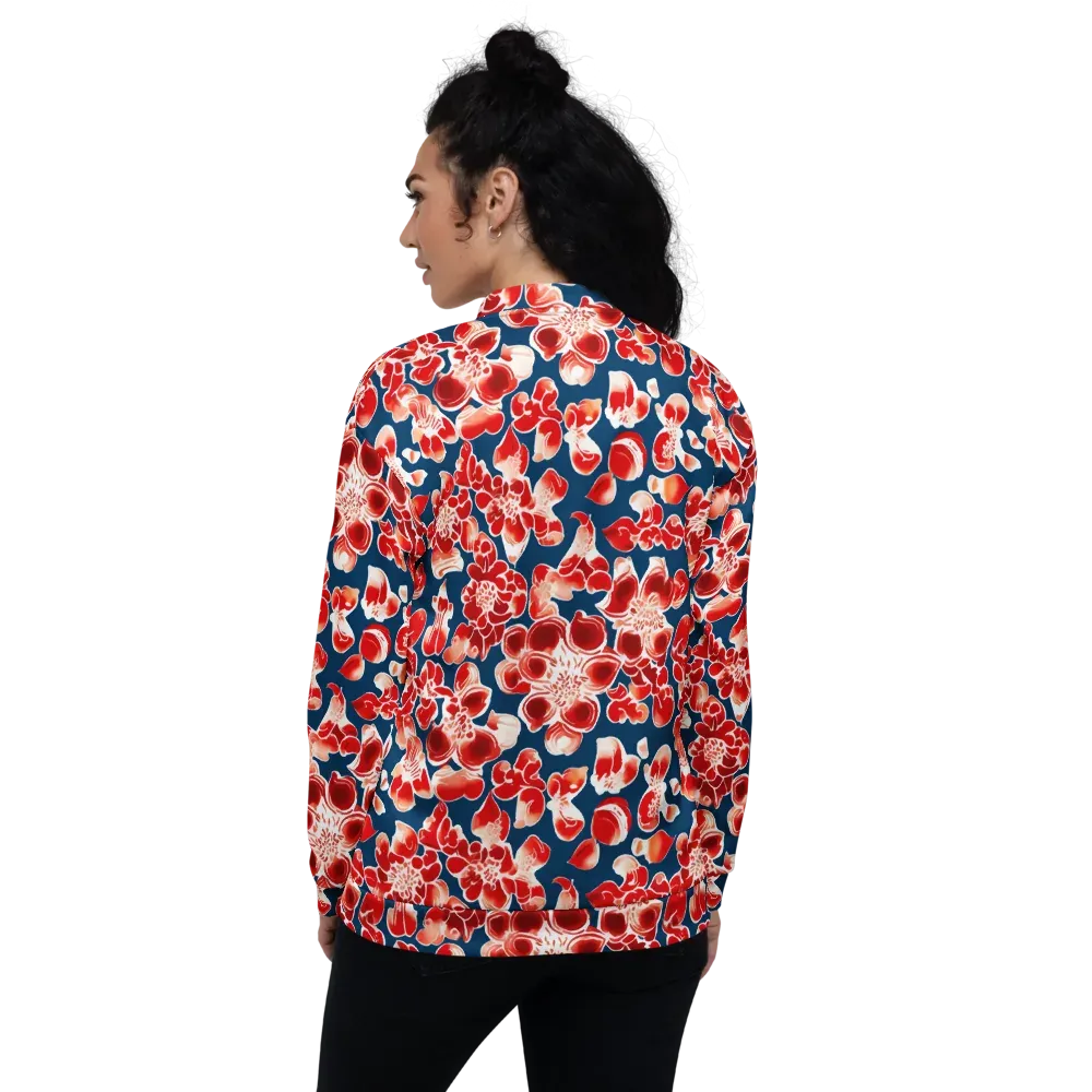 Crimson Midnight on Bomber Jacket — Back