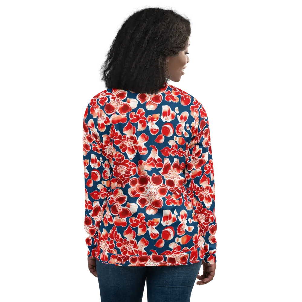 Crimson Midnight on Bomber Jacket — Back