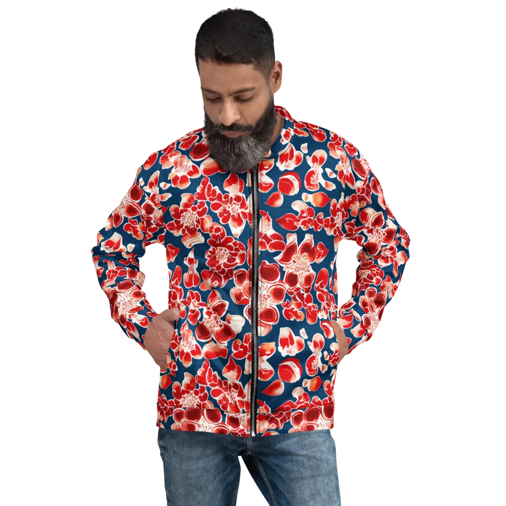 Crimson Midnight on Bomber Jacket — Front
