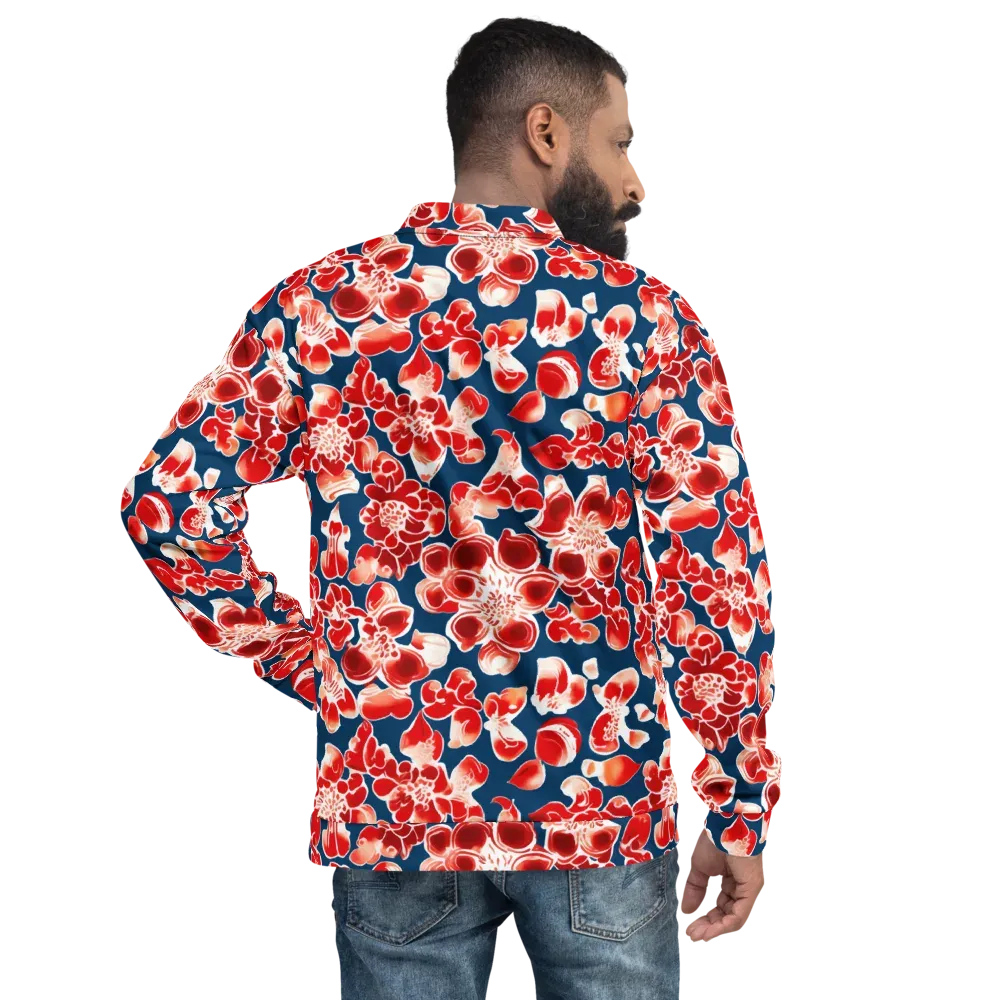 Crimson Midnight on Bomber Jacket — Back