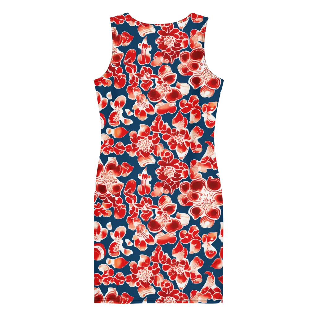 Crimson Midnight on Bodycon Dress — Back