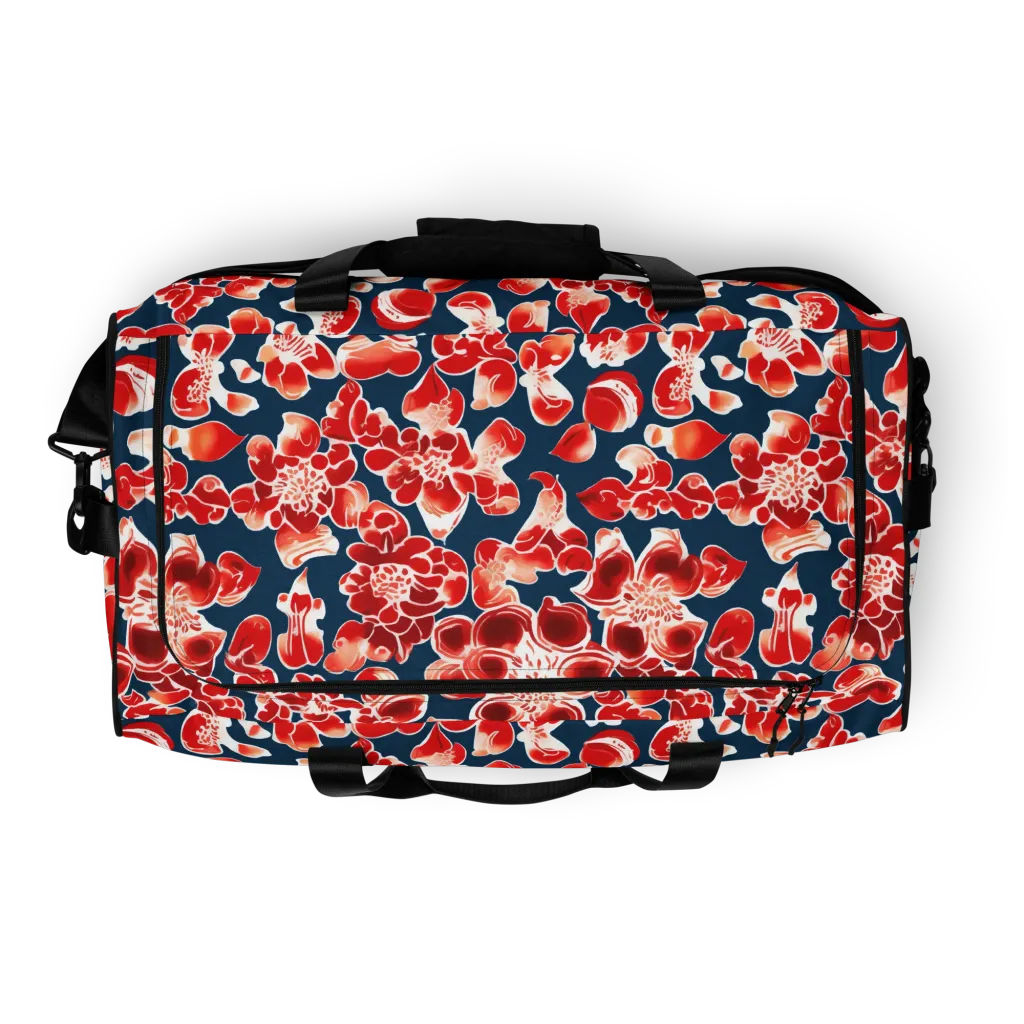 Crimson Midnight on Duffle Bag — Top