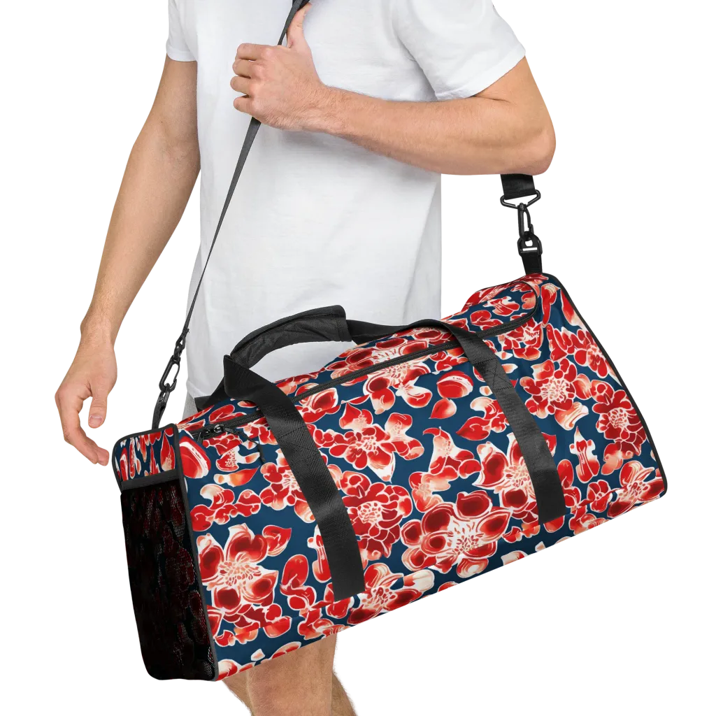 Crimson Midnight on Duffle Bag — Right Front