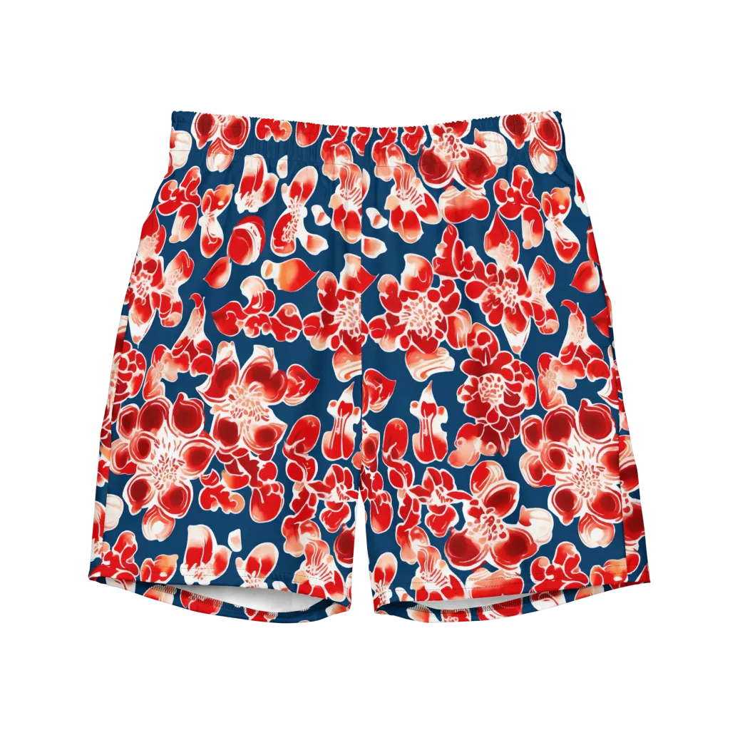 Crimson Midnight on Swim Trunks — Front