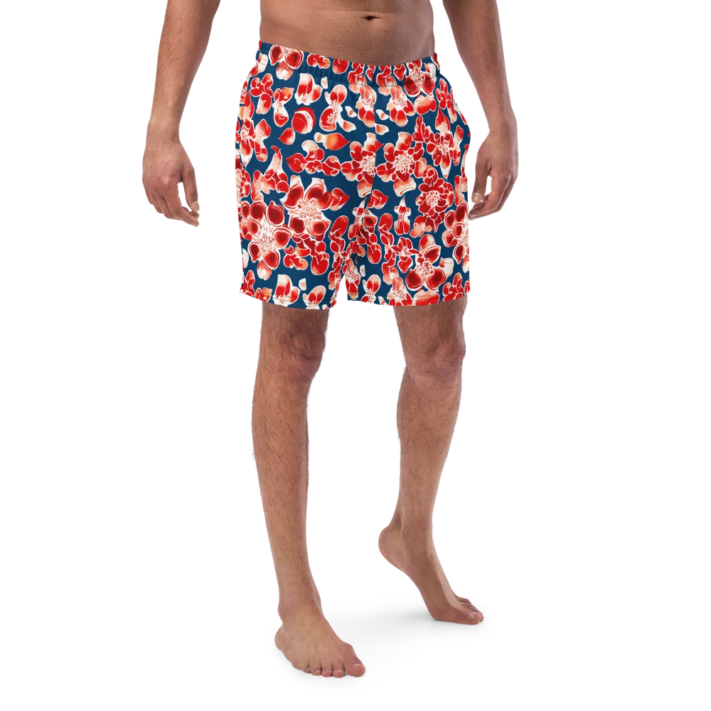 Crimson Midnight on Swim Trunks — Front
