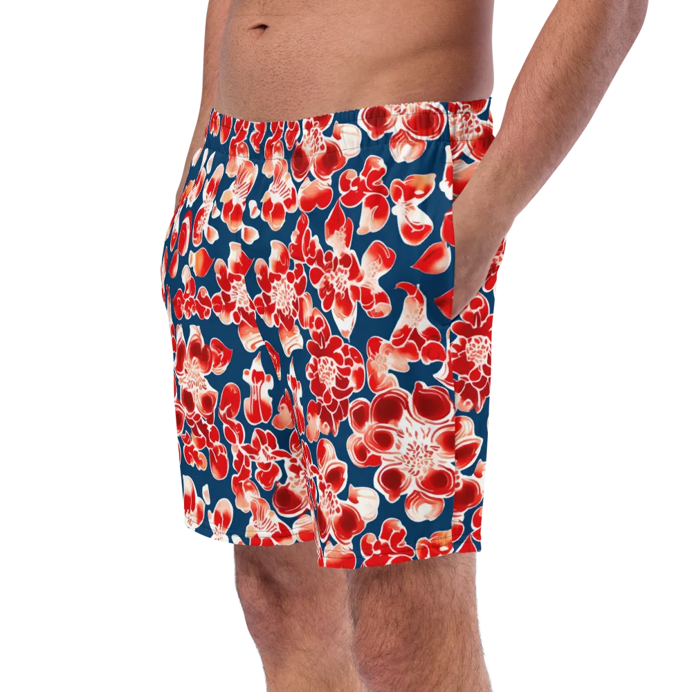 Crimson Midnight on Swim Trunks — Left Front