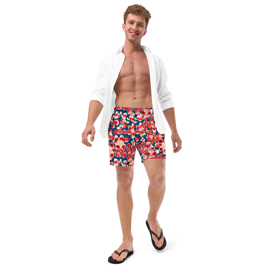 Crimson Midnight on Swim Trunks — Front