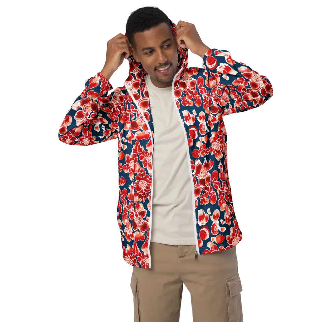 Crimson Midnight on Men's Windbreaker — Front