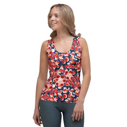 Crimson Midnight on a Women's Tank Top