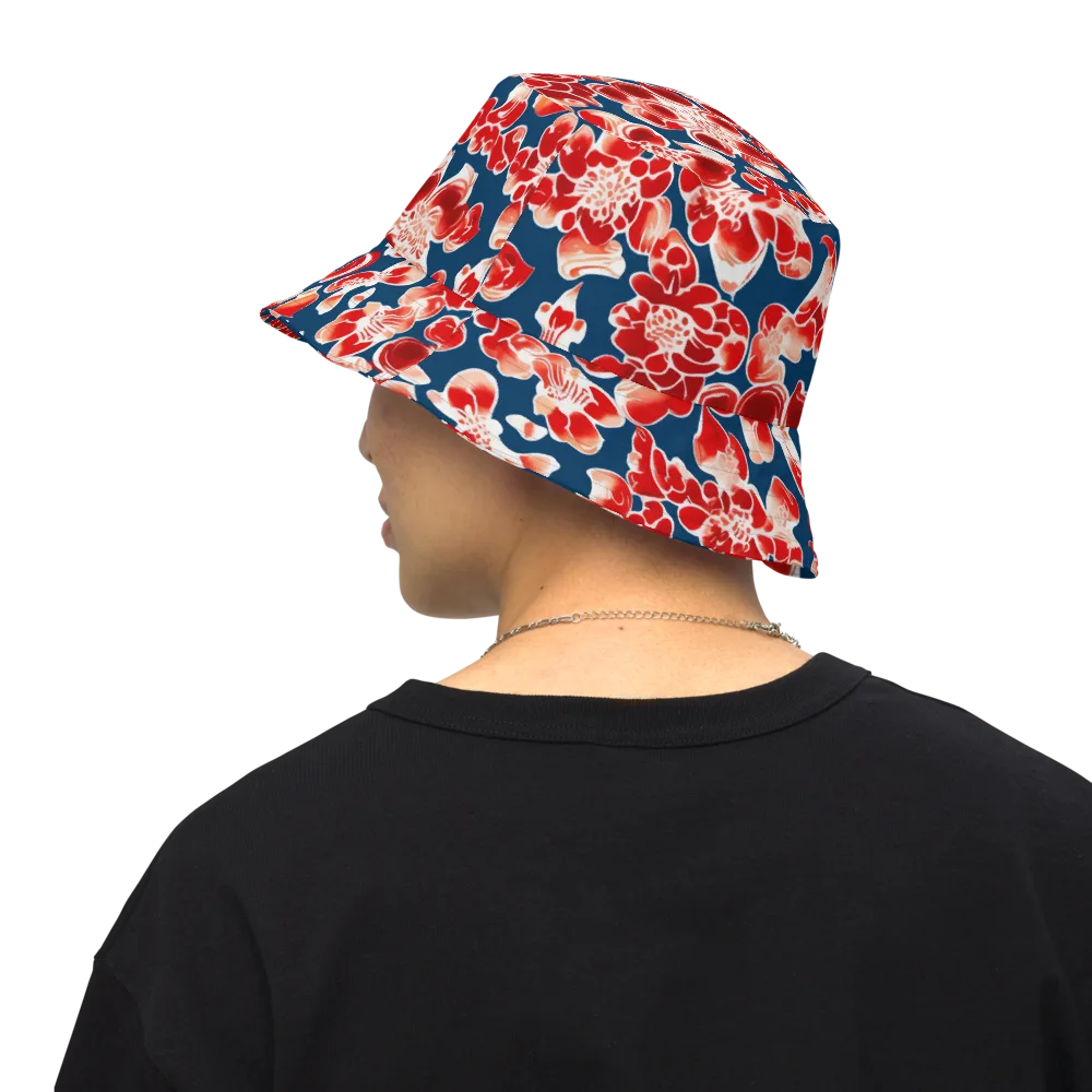 Crimson Midnight on Reversible Bucket Hat — Back Inside