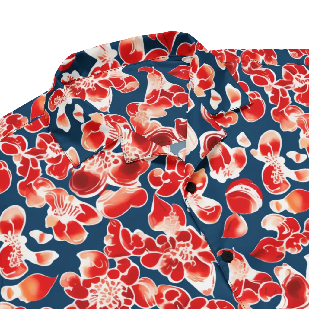 Crimson Midnight on Button Shirt — Product details