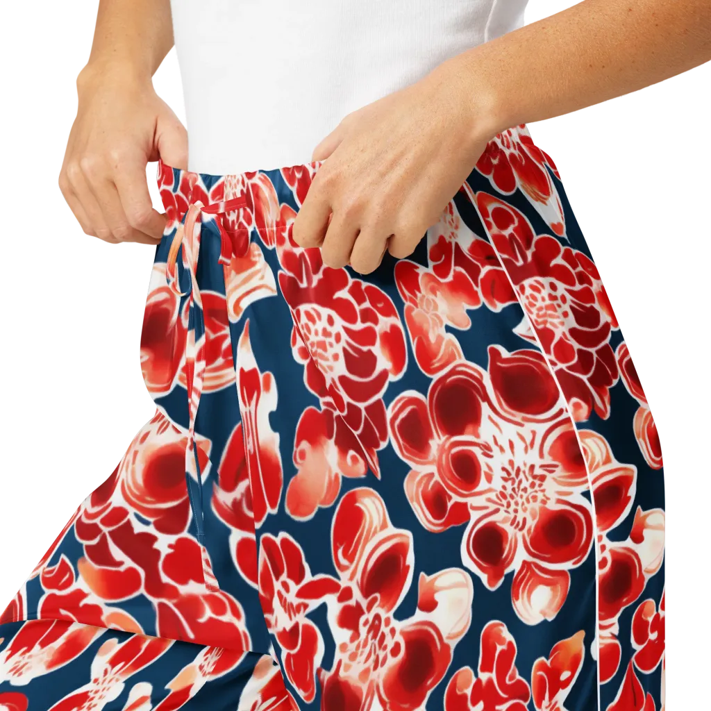 Crimson Midnight on Women's Pajama Pants — Product details