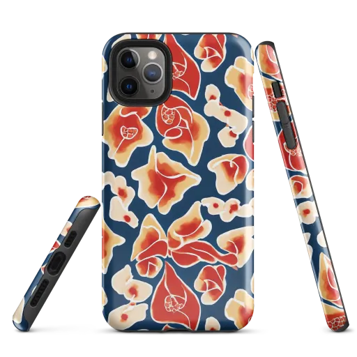 Navy Bloom on a Tough Case for iPhone®