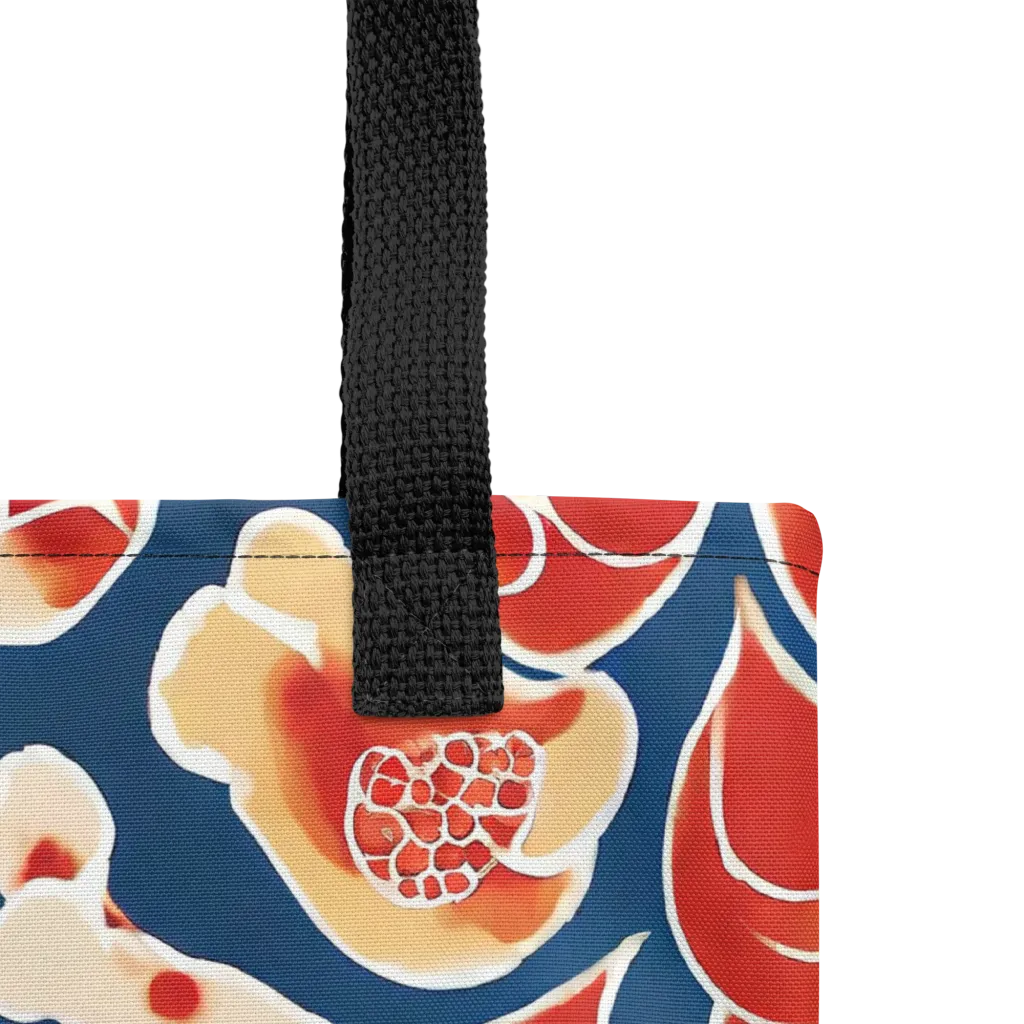 Navy Bloom on Tote Bag — Product details