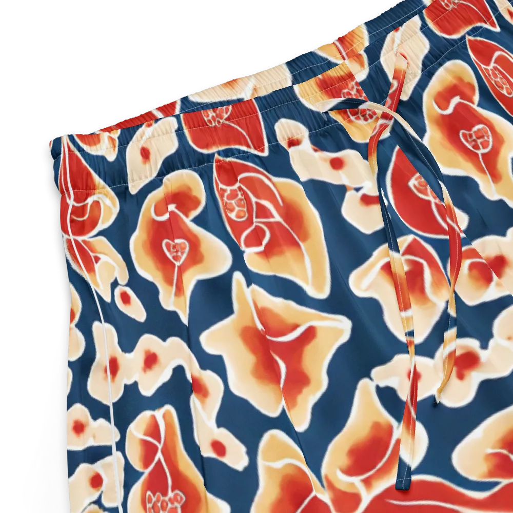 Navy Bloom on Women's Pajama Shorts — Product details