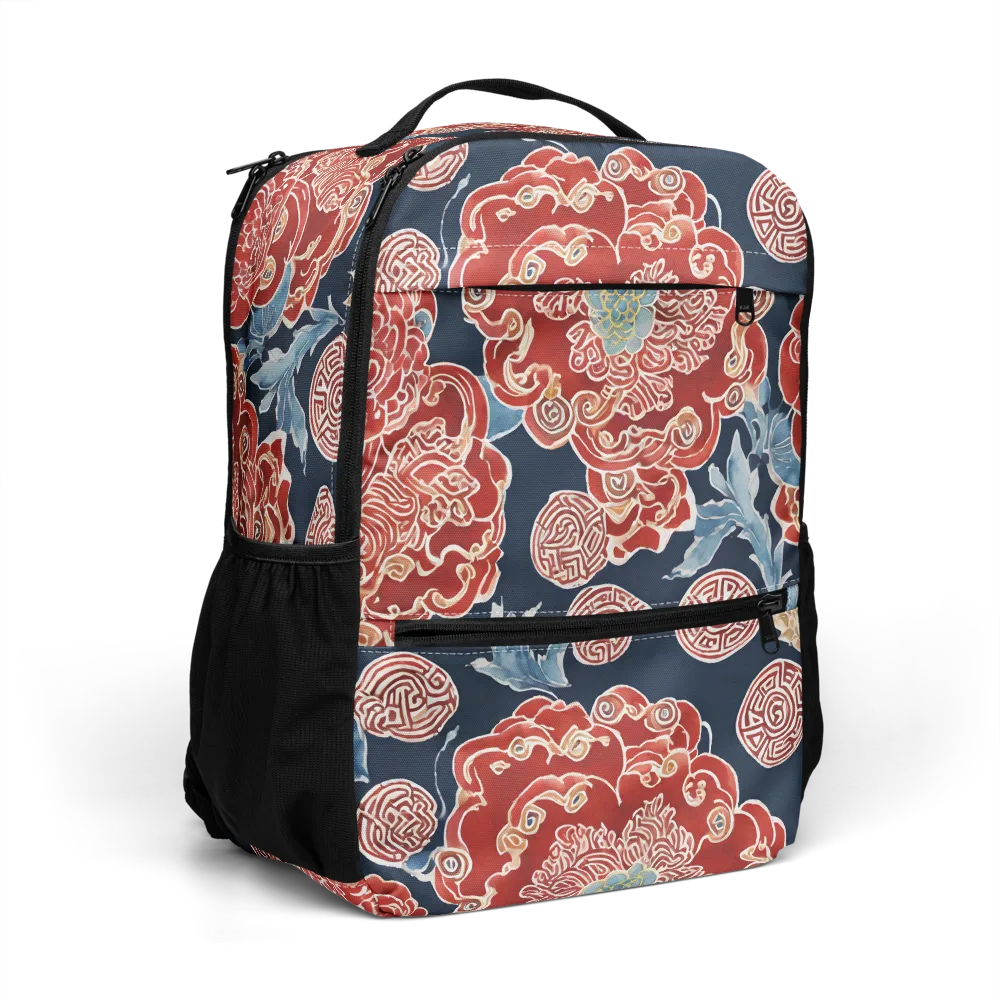Crimson Labyrinth on Utility Backpack — Right Front