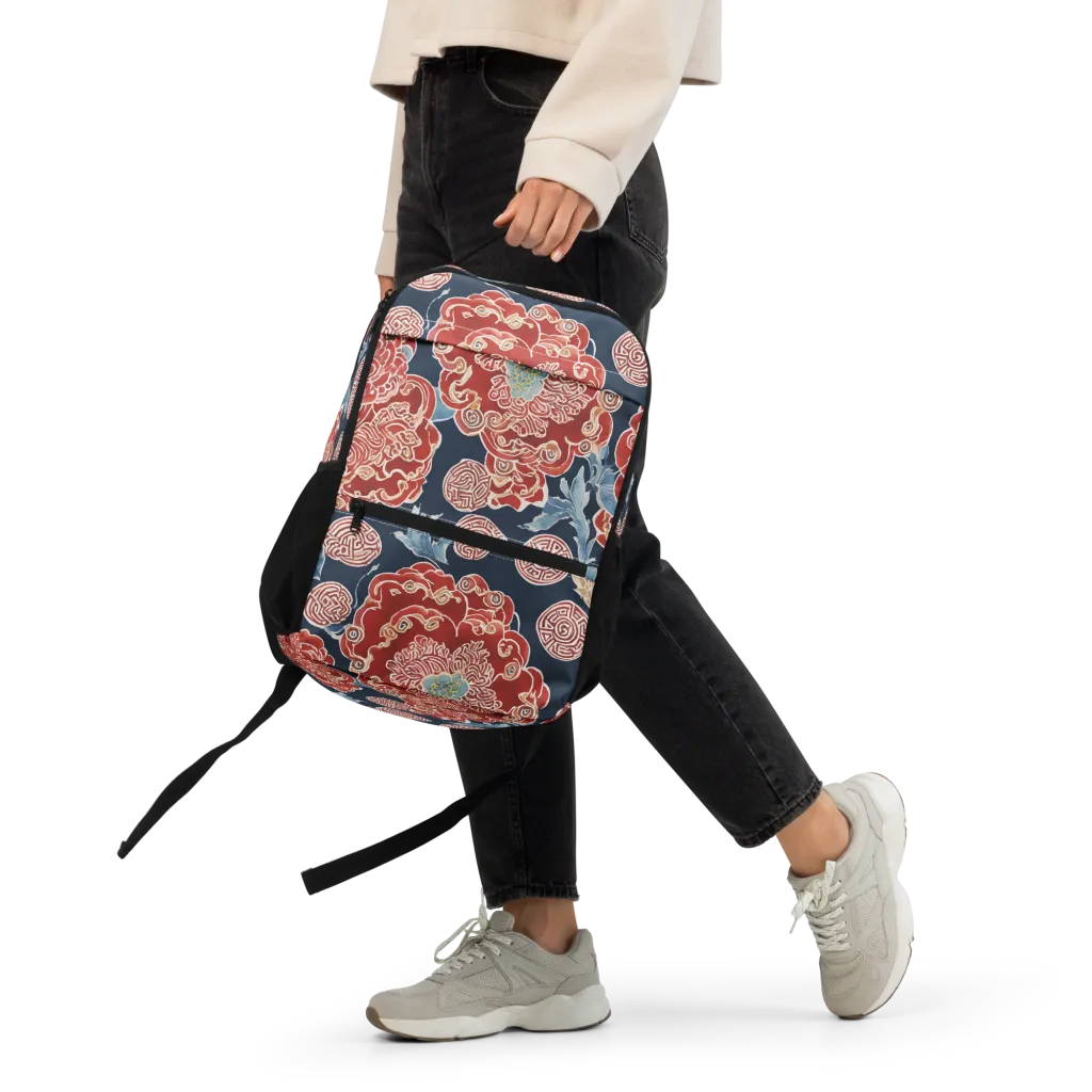 Crimson Labyrinth on Utility Backpack — Front
