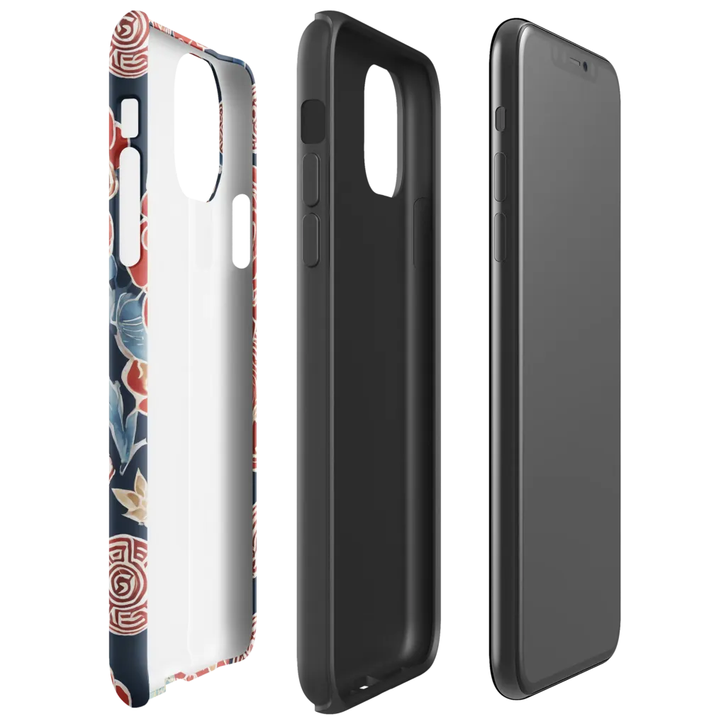 Crimson Labyrinth on Tough Case for iPhone® — Right