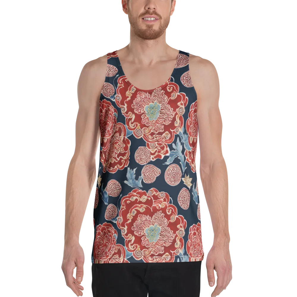 Crimson Labyrinth on Men's Tank Top — Front