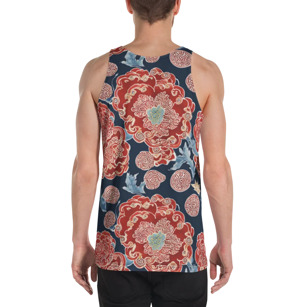 Crimson Labyrinth on Men's Tank Top — Back