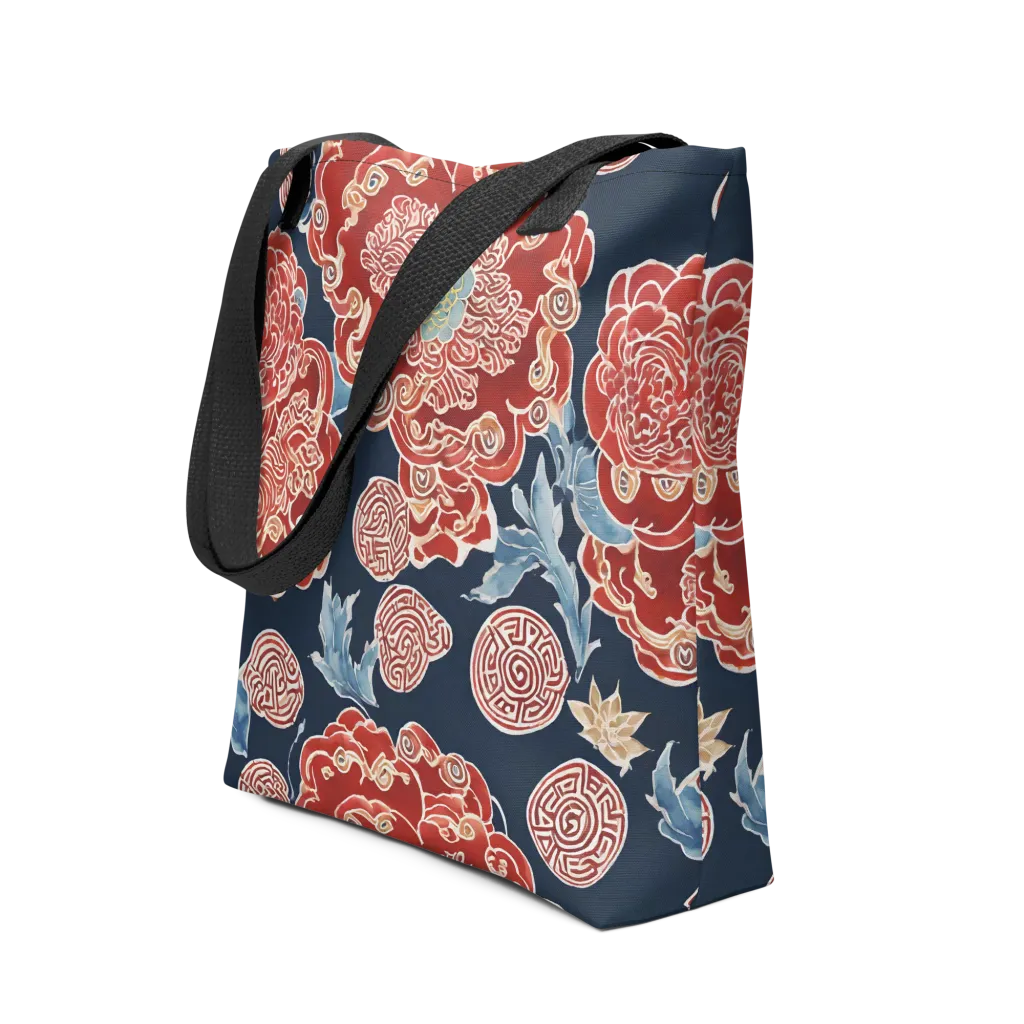 Crimson Labyrinth on Tote Bag — Front