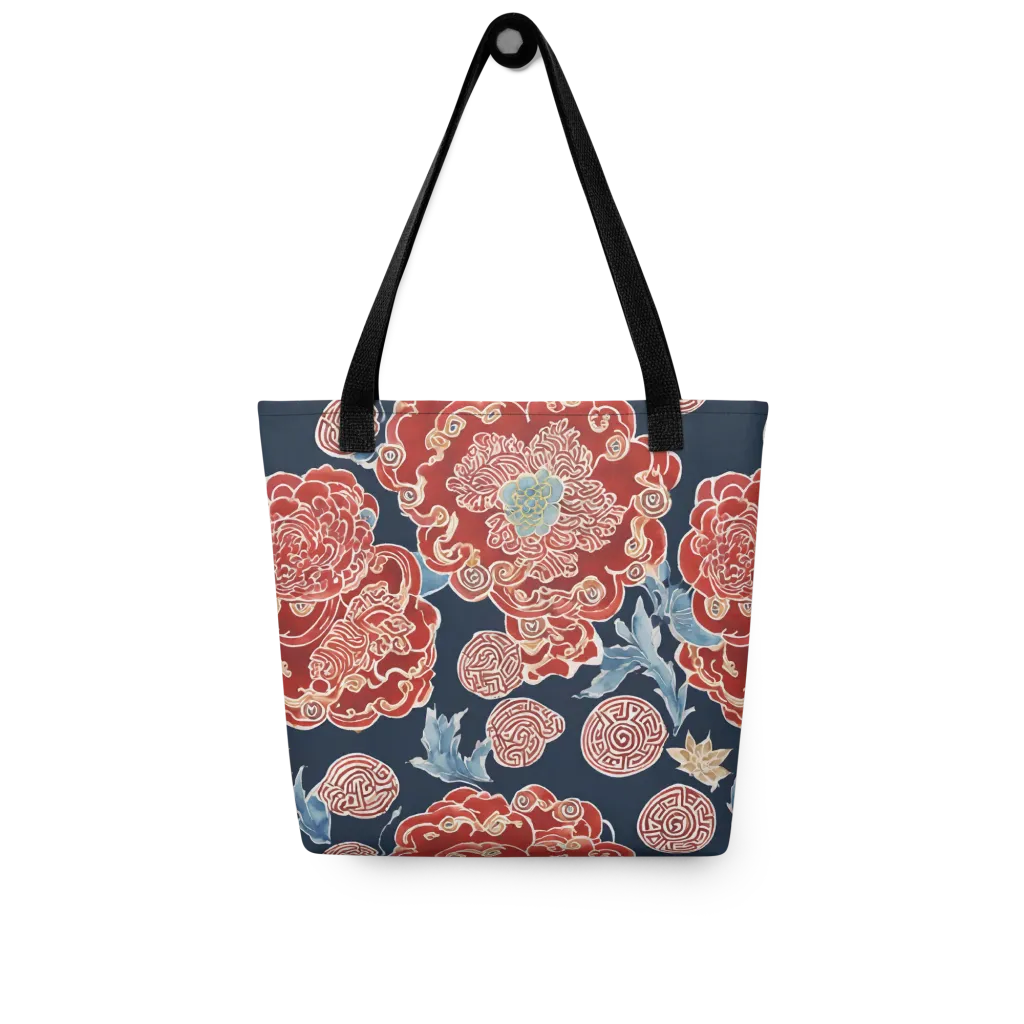 Crimson Labyrinth on Tote Bag — Front