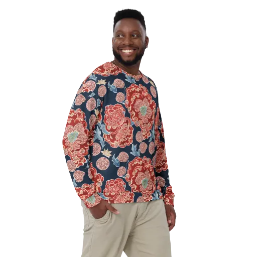 Crimson Labyrinth on a Sweatshirt