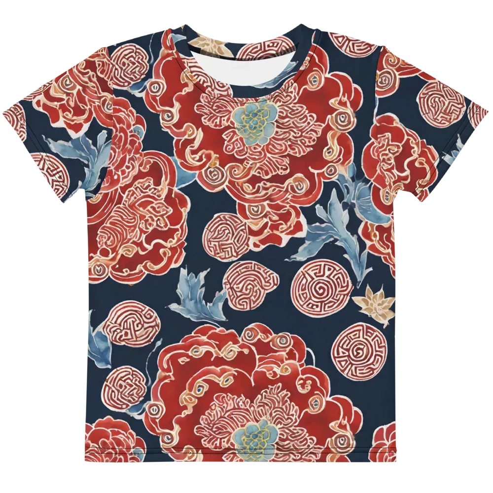 Crimson Labyrinth on Kids Crew Neck T-Shirt — Front