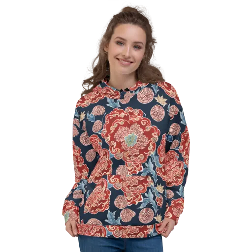 Crimson Labyrinth on a Hoodie