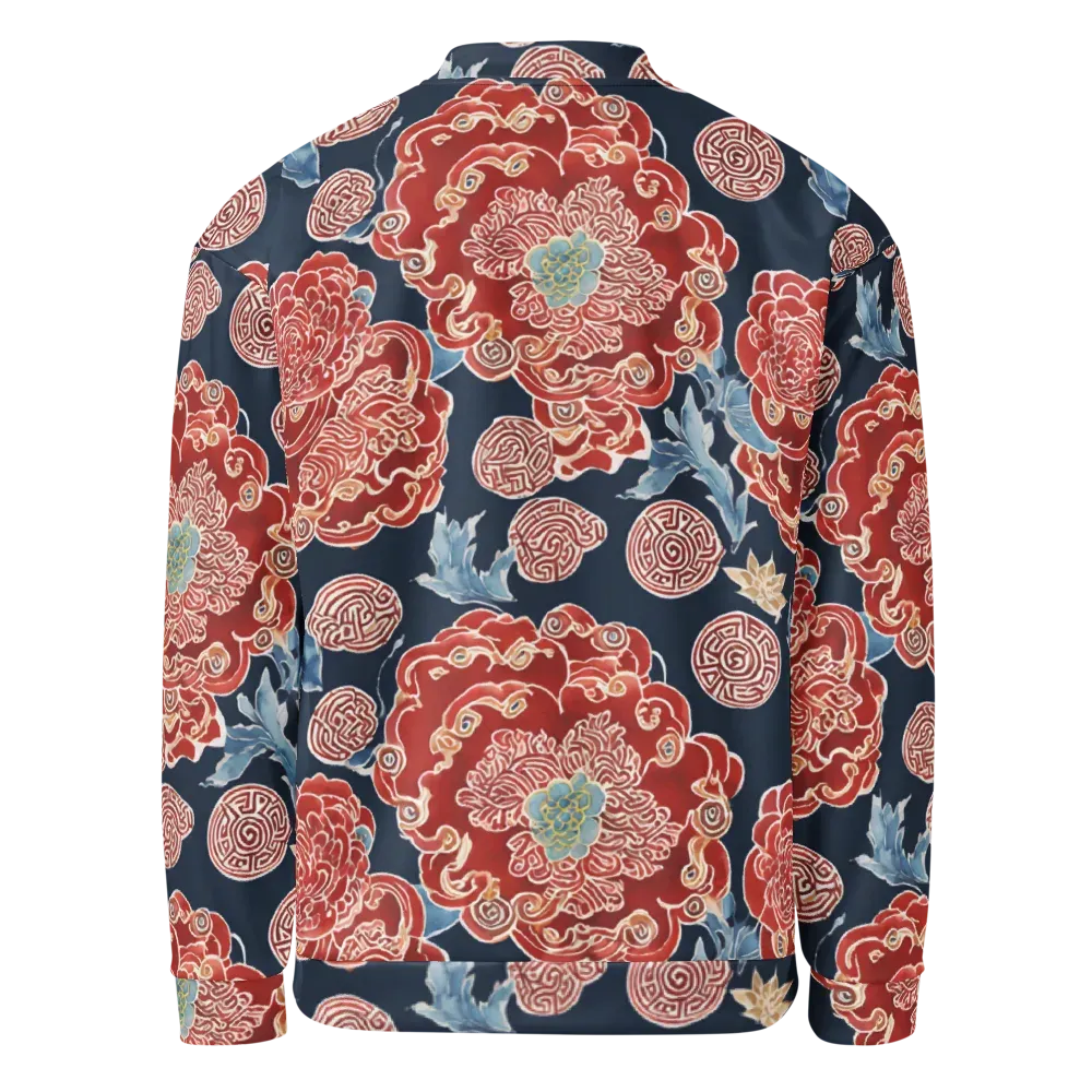 Crimson Labyrinth on Bomber Jacket — Back