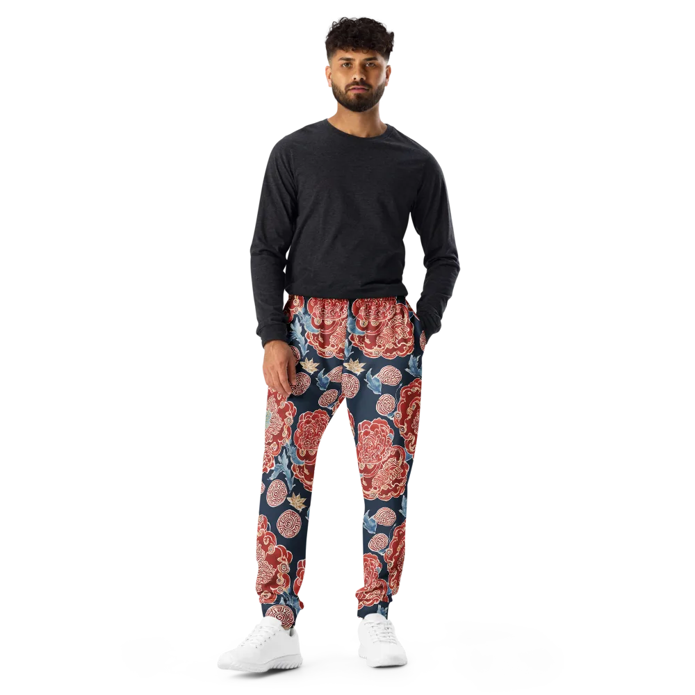 Crimson Labyrinth on Men's Joggers — Front