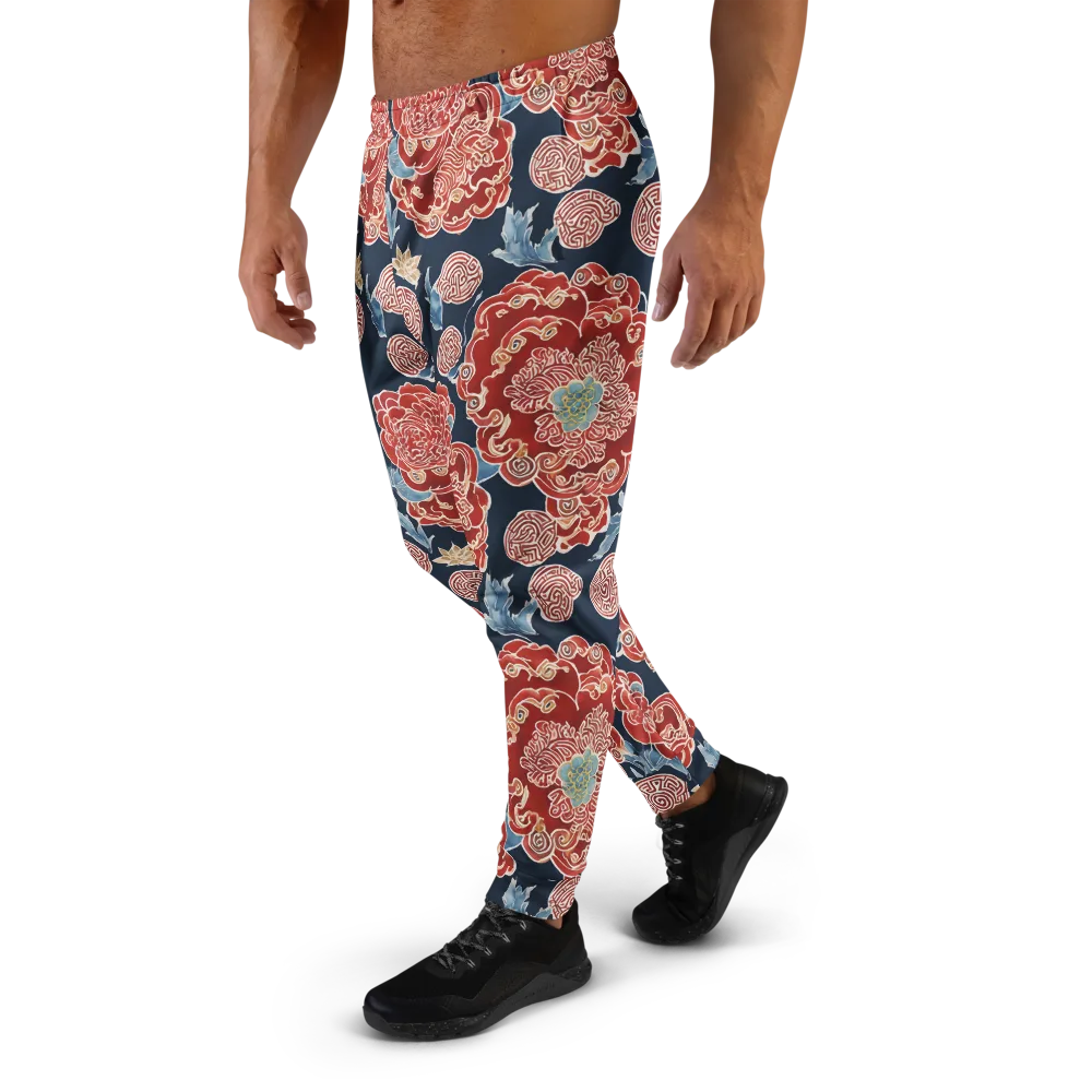 Crimson Labyrinth on Men's Joggers — Left