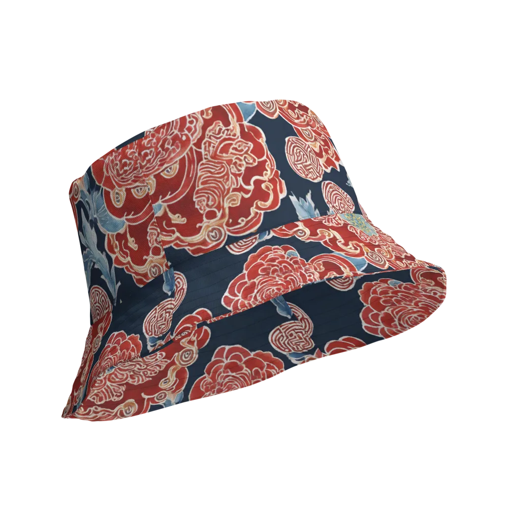 Crimson Labyrinth on Reversible Bucket Hat — Product details Outside