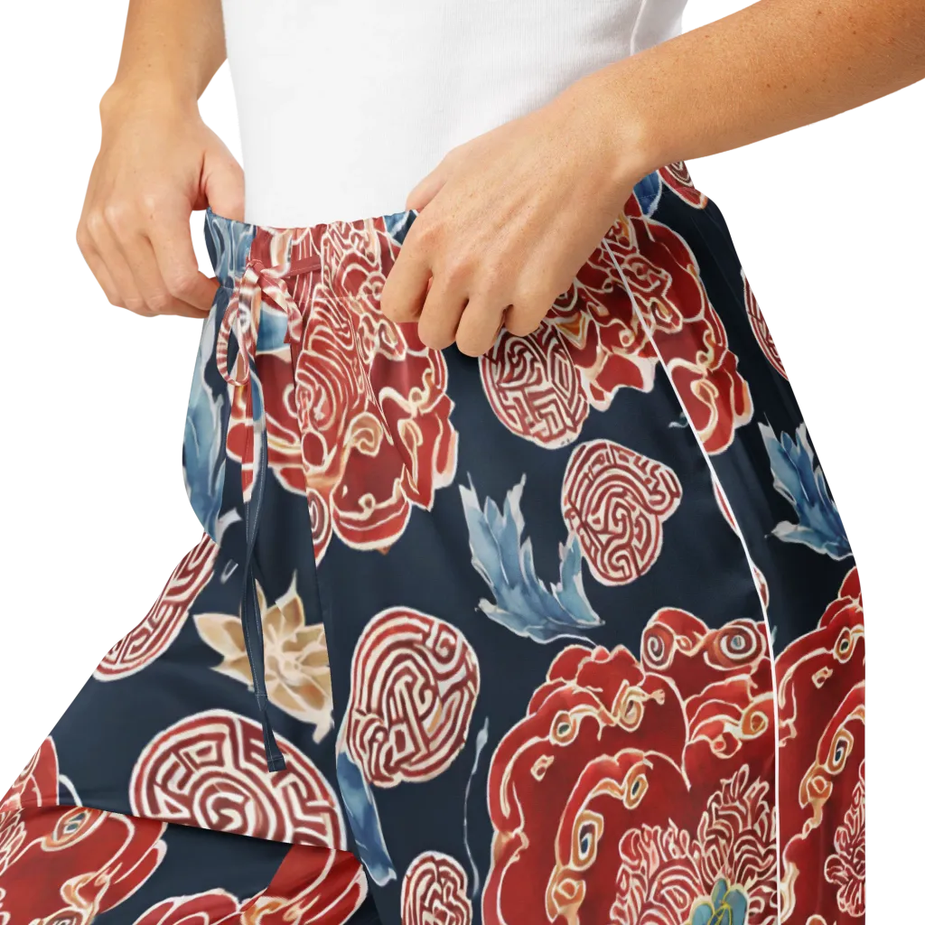 Crimson Labyrinth on Women's Pajama Pants — Product details