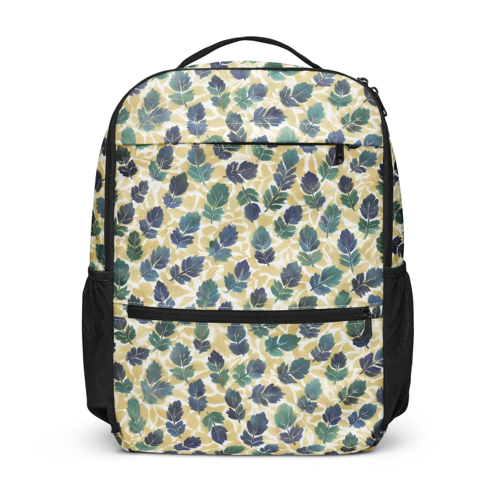 Golden Leaf Drift on Utility Backpack — Front