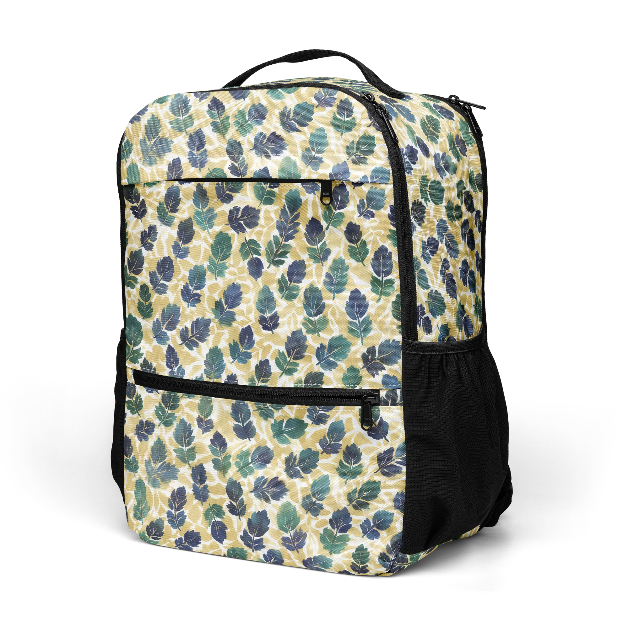 Golden Leaf Drift on Utility Backpack — Left Front
