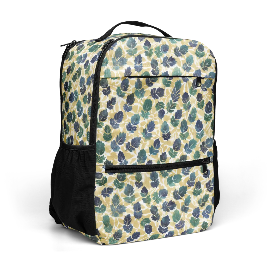 Golden Leaf Drift on Utility Backpack — Right Front