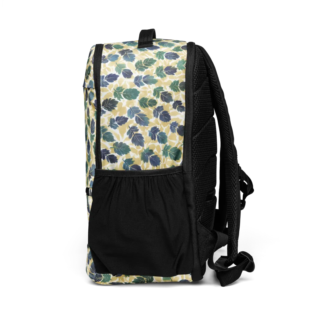 Golden Leaf Drift on Utility Backpack — Left