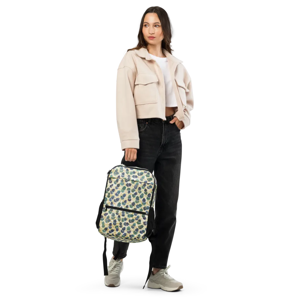 Golden Leaf Drift on Utility Backpack — Front